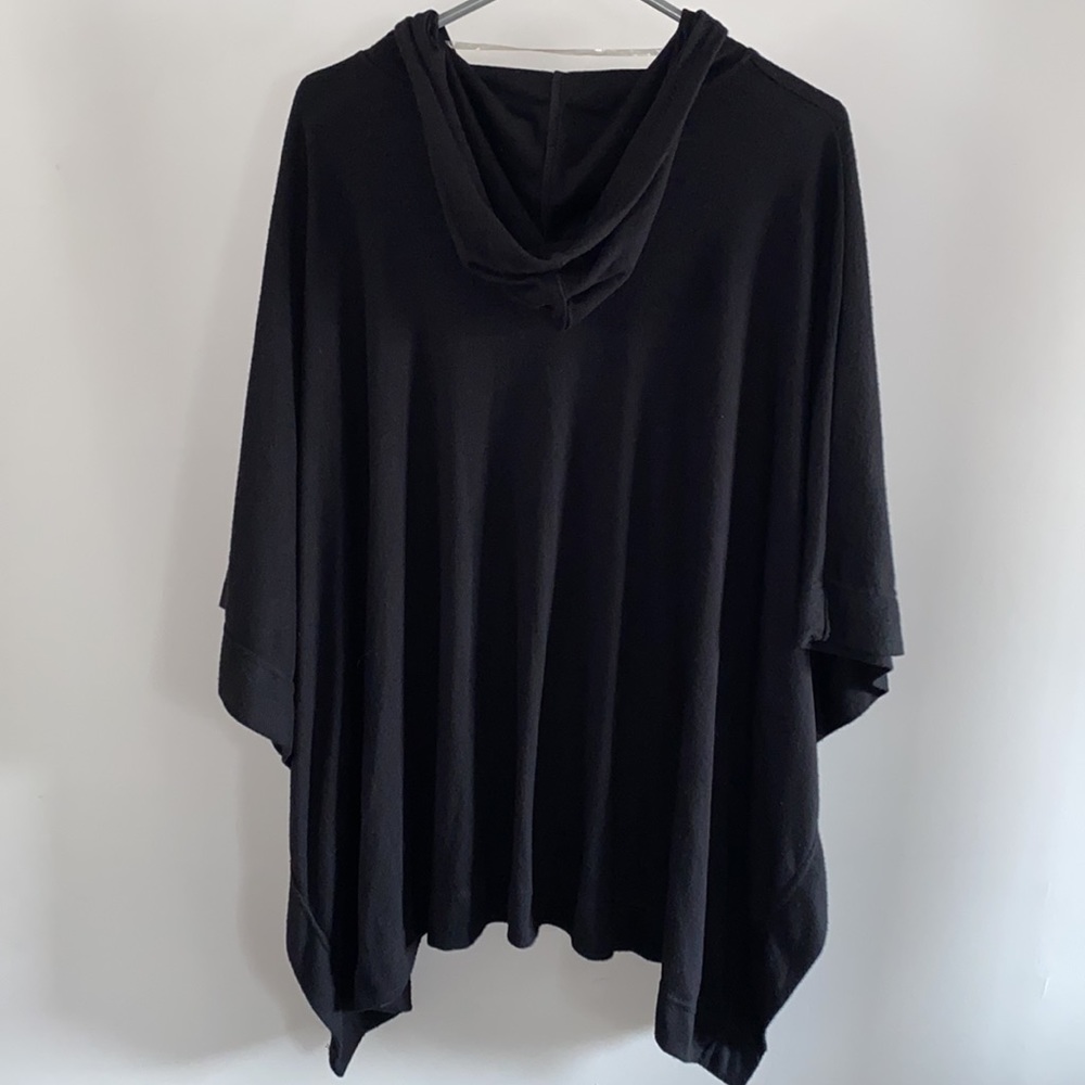 French Laundry hooded sweater poncho - Picture 3 of 3